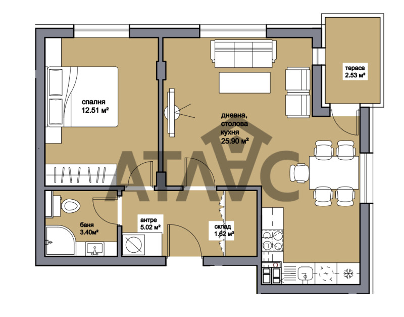 Продава 2-СТАЕН, гр. Пловдив, Прослав, снимка 2 - Апартаменти - 52804535