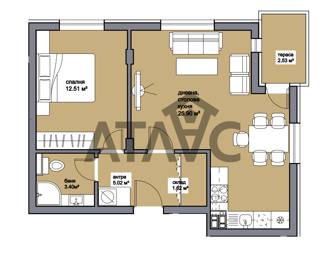 Продава 2-СТАЕН, гр. Пловдив, Прослав, снимка 2 - Апартаменти - 52804535