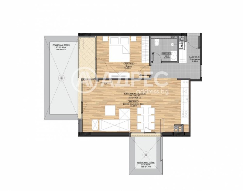 À venda  1 quarto Sofia , Boiana , 92 m² | 15869818 - imagem [4]