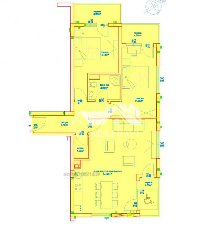 Продава 3-СТАЕН, гр. Бургас, Изгрев, снимка 3 - Апартаменти - 53160257