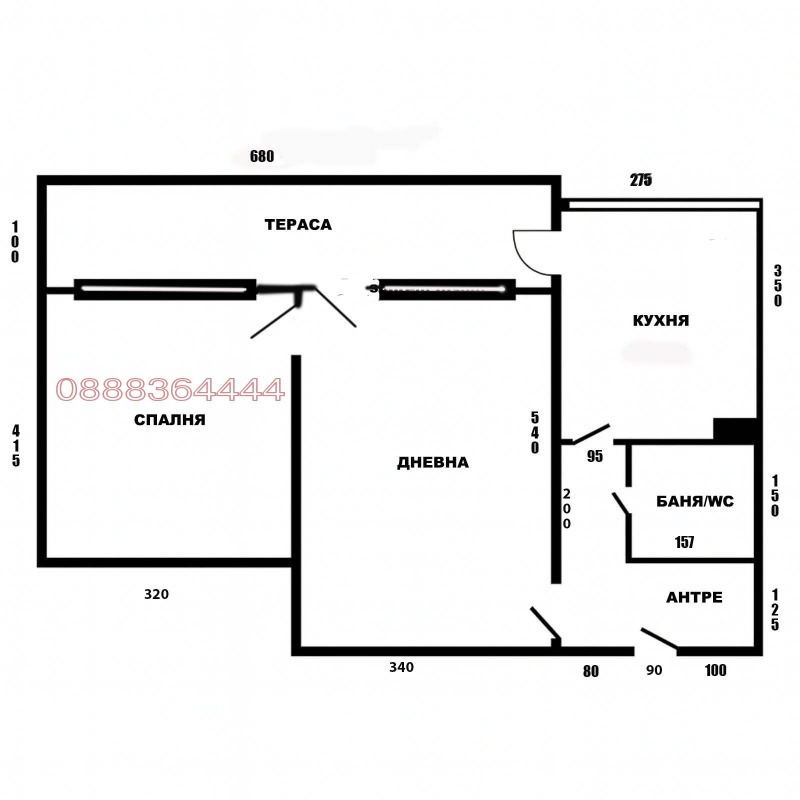 Продава 2-СТАЕН, гр. София, Лозенец