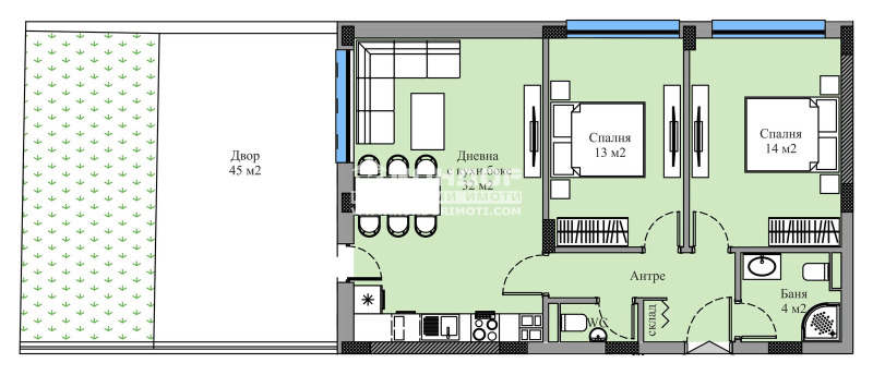 For Sale  2 bedroom Plovdiv , Zapaden , 130 sq.m | 76458970 - image [2]