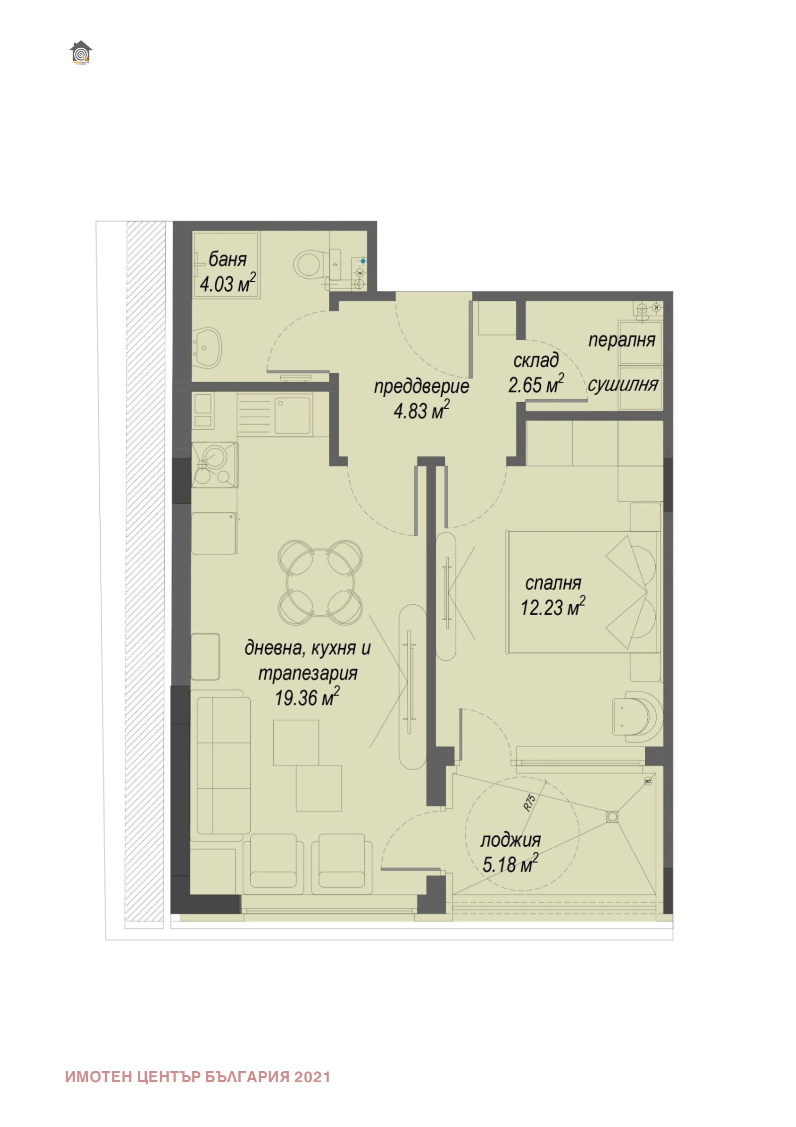 Продава 2-СТАЕН, гр. София, Малинова долина, снимка 2 - Апартаменти - 54187905