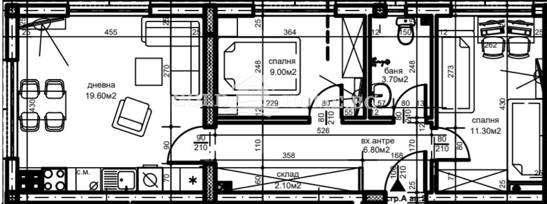 Продава 3-СТАЕН, гр. Пловдив, Христо Смирненски, снимка 2 - Апартаменти - 54280734