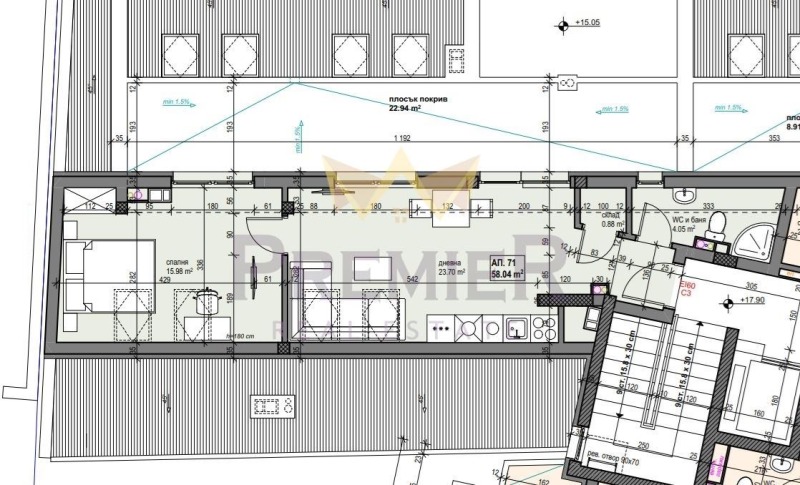 À vendre  1 chambre Sofia , Banichora , 66 m² | 88880847 - image [9]