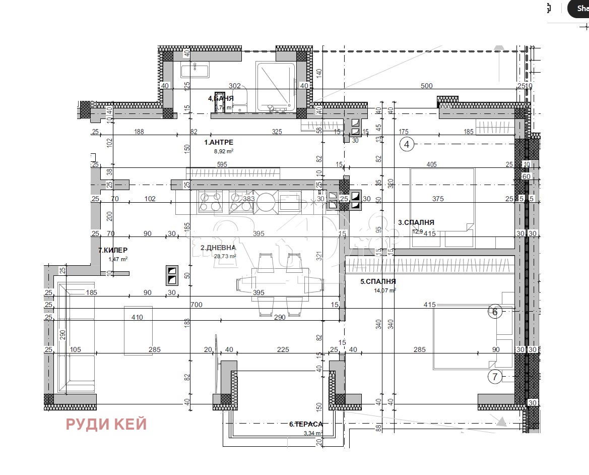 Продава 3-СТАЕН, гр. Варна, Виница, снимка 2 - Апартаменти - 53041956