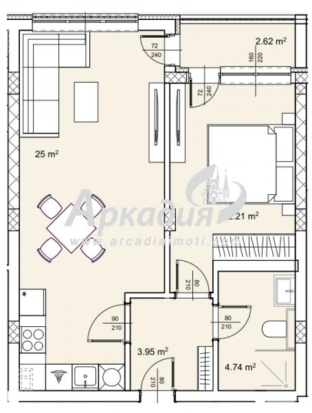 Продава  2-стаен град Пловдив , Беломорски , 65 кв.м | 54948306 - изображение [3]