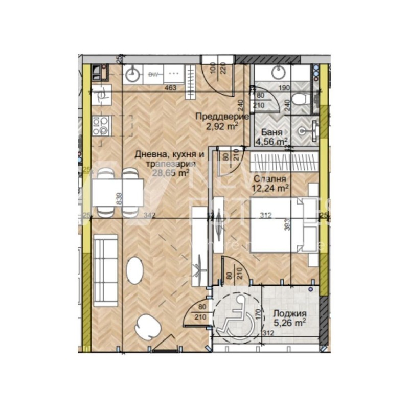 Продава 2-СТАЕН, гр. София, Люлин 2, снимка 2 - Апартаменти - 53258961