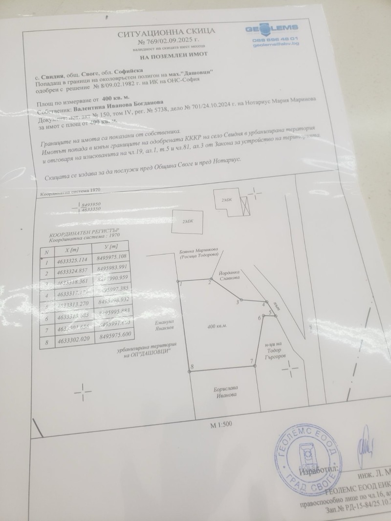 Продава ПАРЦЕЛ, с. Свидня, област София област, снимка 6 - Парцели - 52556621