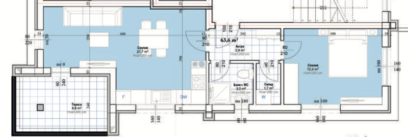 Продава  2-стаен област Пловдив , гр. Асеновград , 74 кв.м | 71088183 - изображение [2]