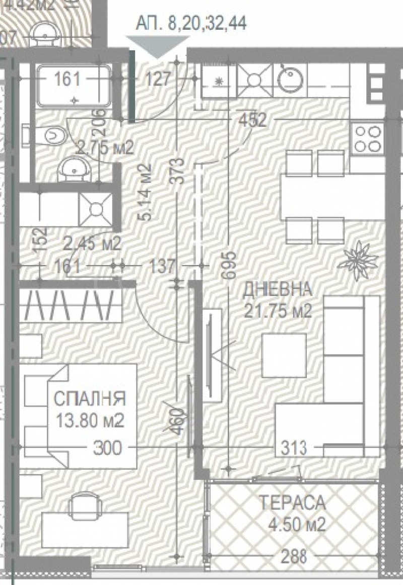 Продава 2-СТАЕН, гр. София, Малинова долина, снимка 9 - Апартаменти - 52648664