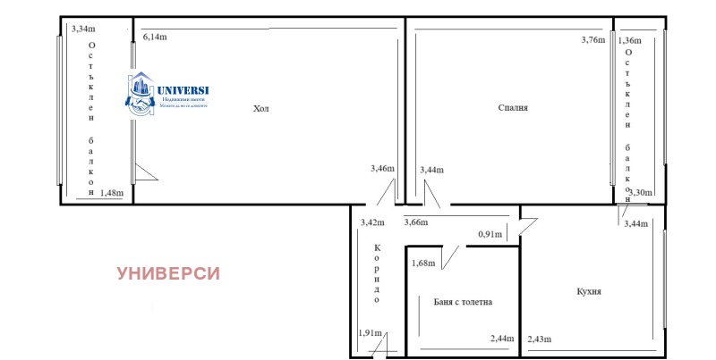 Продава 3-СТАЕН, гр. София, Сухата река, снимка 14 - Апартаменти - 52649931