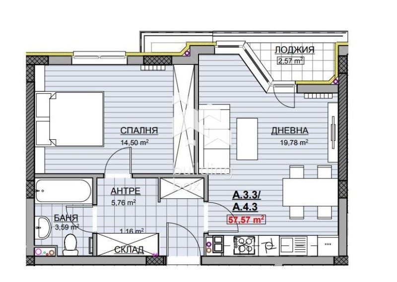 Eladó  1 hálószoba Sofia , Krasno selo , 69 négyzetméter | 12981507 - kép [9]