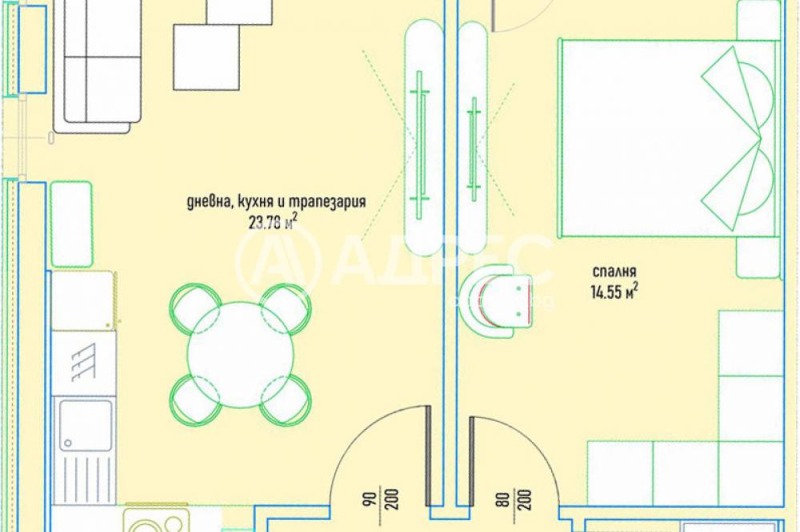 Продава 2-СТАЕН, гр. София, Малинова долина, снимка 4 - Апартаменти - 53590104