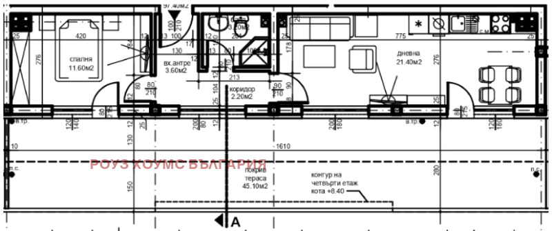 Na prodej  1 ložnice Plovdiv , Christo Smirnenski , 109 m2 | 25969055 - obraz [2]