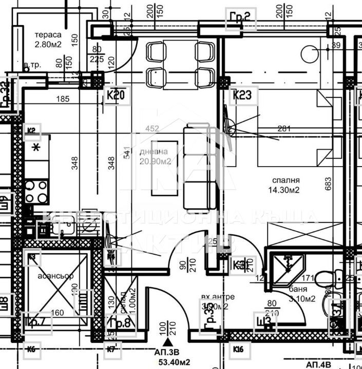 Продава 2-СТАЕН, гр. Пловдив, Остромила, снимка 7 - Апартаменти - 54698378