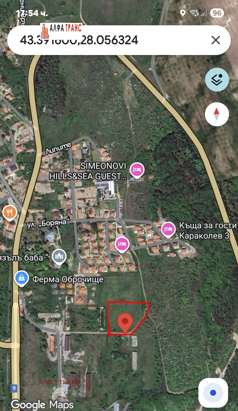 Продава ПАРЦЕЛ, с. Оброчище, област Добрич, снимка 3 - Парцели - 53155118