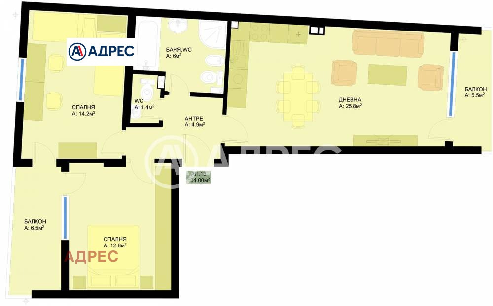 Продава 3-СТАЕН, гр. Варна, Гранд Мол, снимка 3 - Апартаменти - 53766308