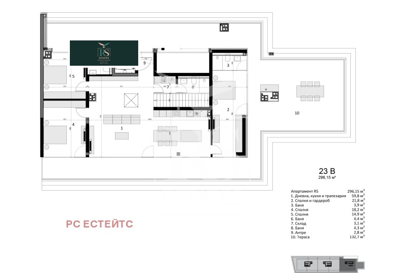 For Sale  3 bedroom Sofia , Vitosha , 338 sq.m | 57395082 - image [2]
