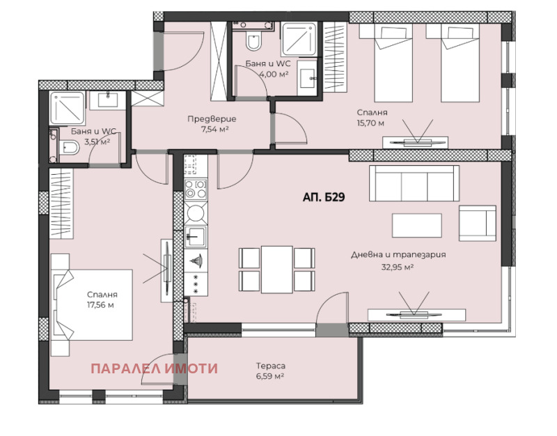 Продава 3-СТАЕН в град Пловдив, Пещерско шосе - 123 кв.м / При запитване, ПАРАЛЕЛ ИМОТИ