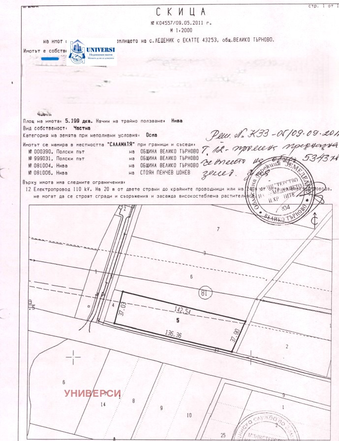 Продава ПАРЦЕЛ, гр. Велико Търново, Промишлена зона - Запад, снимка 2 - Парцели - 46422986