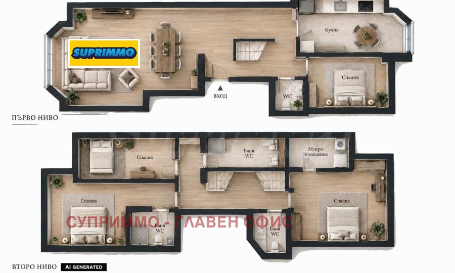 Продава МЕЗОНЕТ, гр. София, Лозенец, снимка 9 - Апартаменти - 56447199