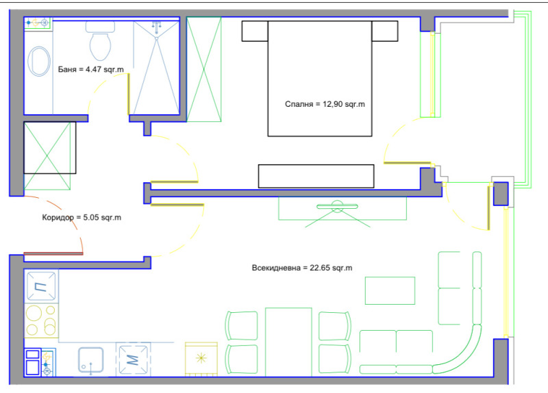 Zu verkaufen  1 Schlafzimmer Sofia , Malinowa dolina , 65 qm | 18437004 - Bild [2]