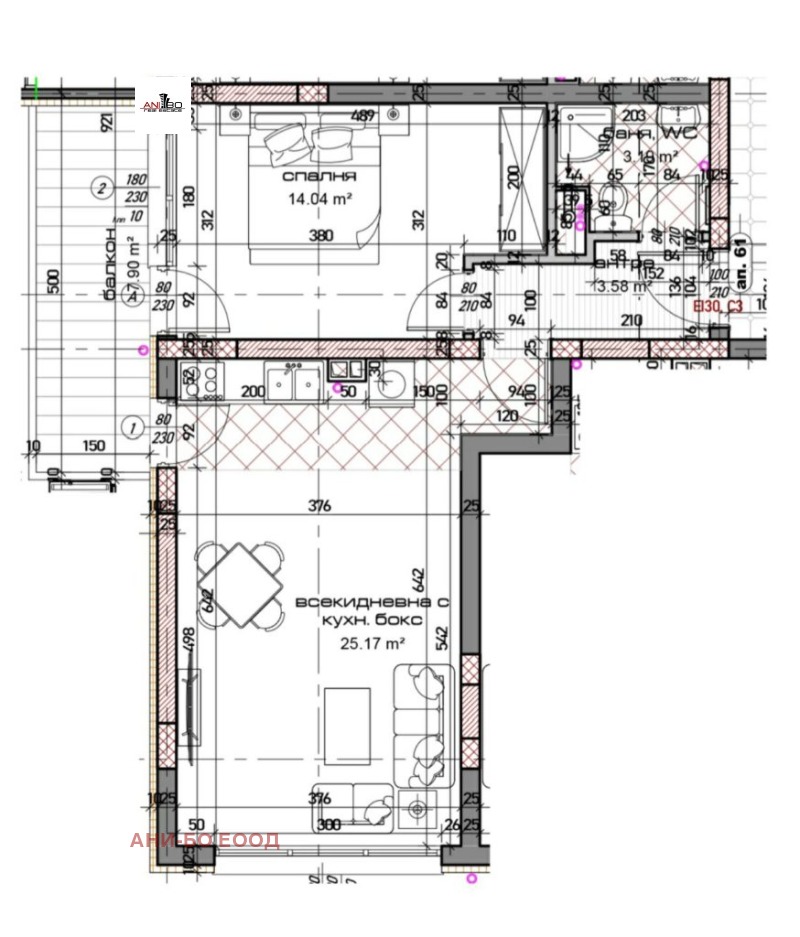 Продава  2-стаен град Варна , Младост 2 , 82 кв.м | 60196260 - изображение [2]