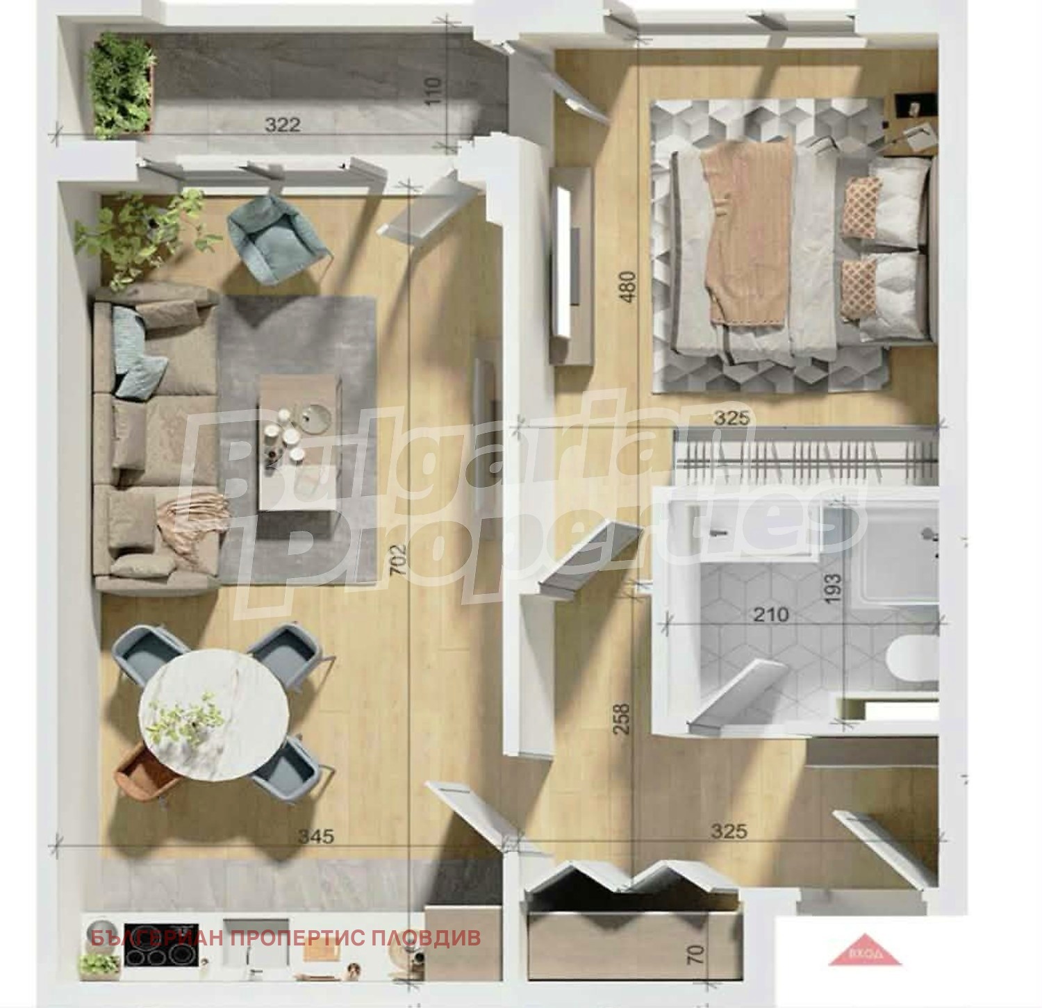 Продава 2-СТАЕН, гр. Пловдив, Тракия, снимка 3 - Апартаменти - 56120196