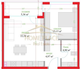 1 Schlafzimmer Troschewo, Warna 2