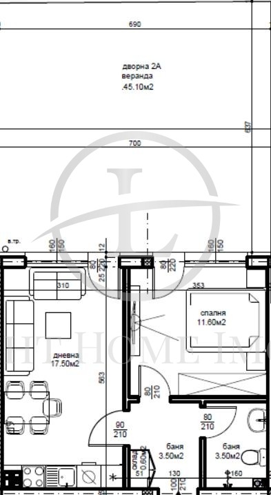 Te koop  1 slaapkamer Plovdiv , Belomorski , 95 m² | 50970802 - afbeelding [5]