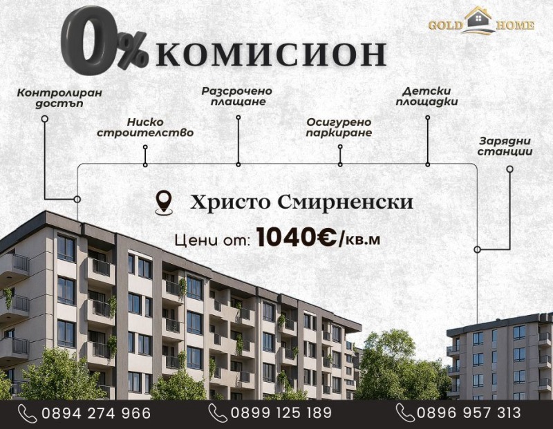 Продава  2-стаен, град Пловдив, Христо Смирненски • 70 900 EUR • ID 34391642 — holmes.bg - [1] 