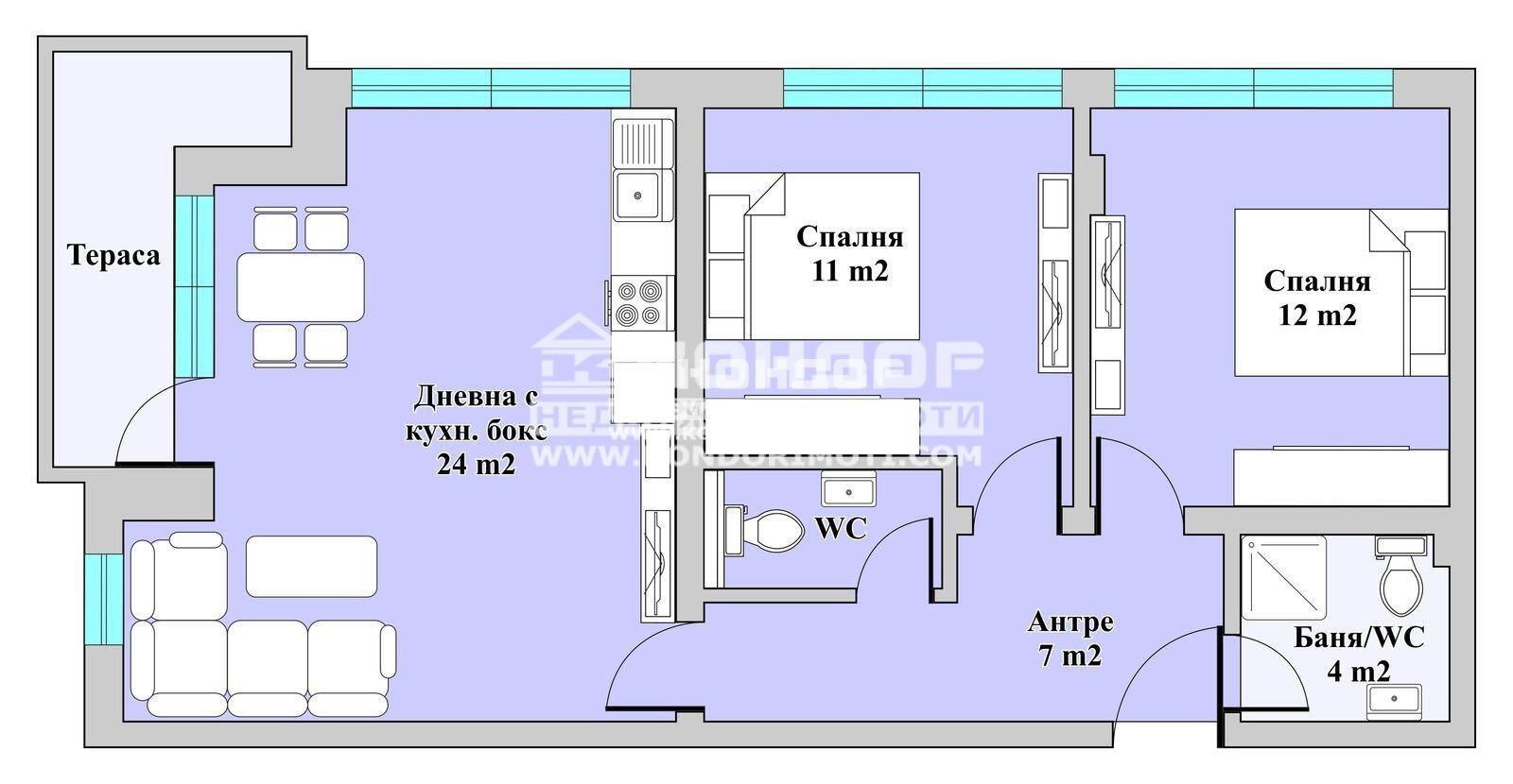 Продава 3-СТАЕН, гр. Пловдив, Кючук Париж, снимка 6 - Апартаменти - 54605016