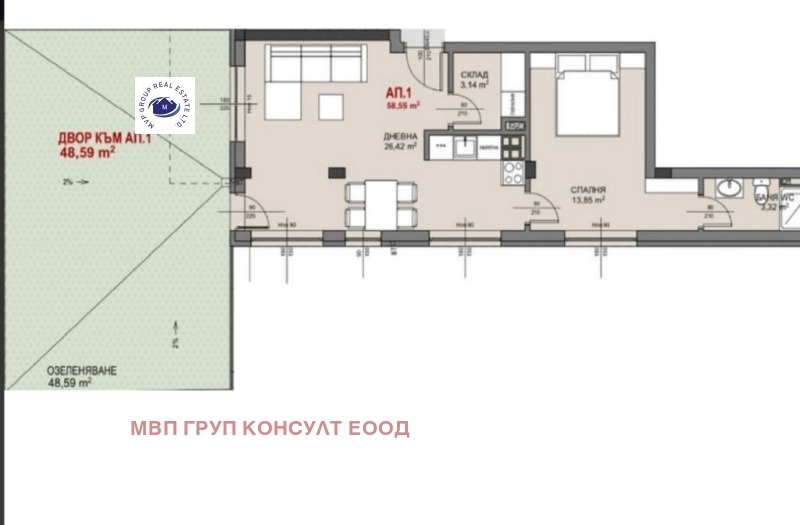 На продаж  1 спальня София , Овча купел , 120 кв.м | 95664329 - зображення [3]