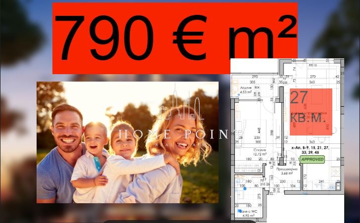 Myytävänä  1 makuuhuone Plovdiv , Vastanitšeski , 76 neliömetriä | 75483994