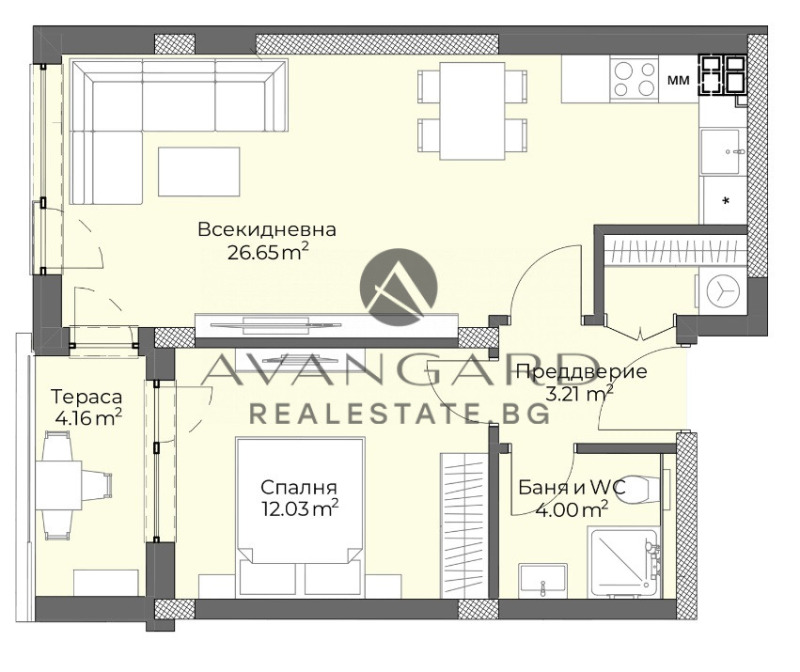 Продава  2-стаен, град Пловдив, Христо Смирненски • 86 618 EUR • ID 93830251 — holmes.bg - [1] 