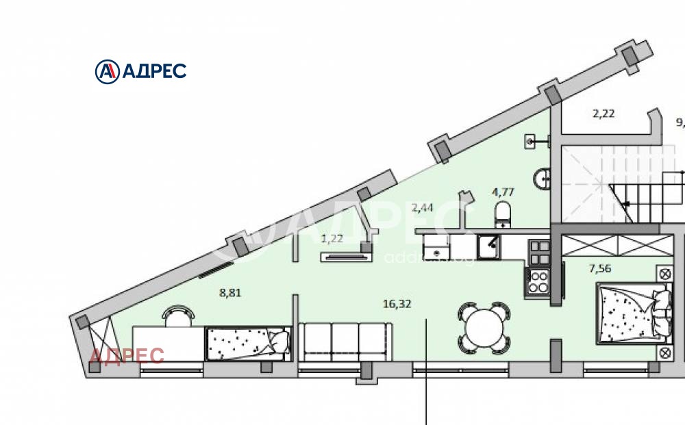 Продава 2-СТАЕН, гр. Варна, м-т Акчелар, снимка 3 - Апартаменти - 49933780