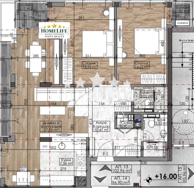 Eladó  2 hálószobás Sofia , Goce Delcsev , 117 négyzetméter | 60152000 - kép [4]