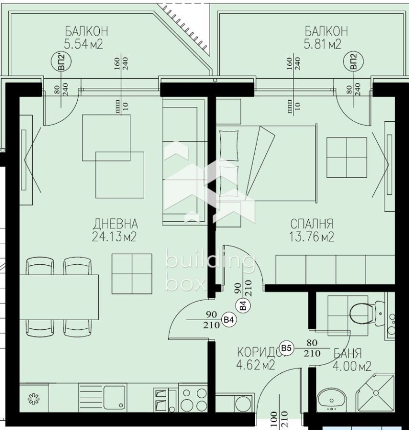 Продава 2-СТАЕН, гр. София, Драгалевци, снимка 2 - Aпартаменти - 49386019