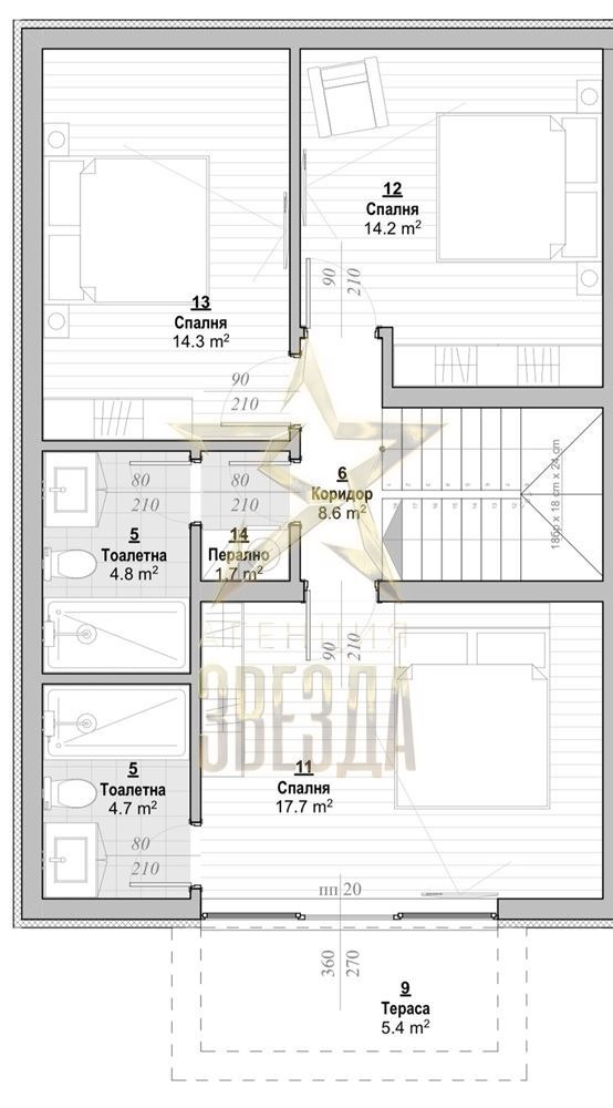 Продава КЪЩА, с. Марково, област Пловдив, снимка 10 - Къщи - 55430959