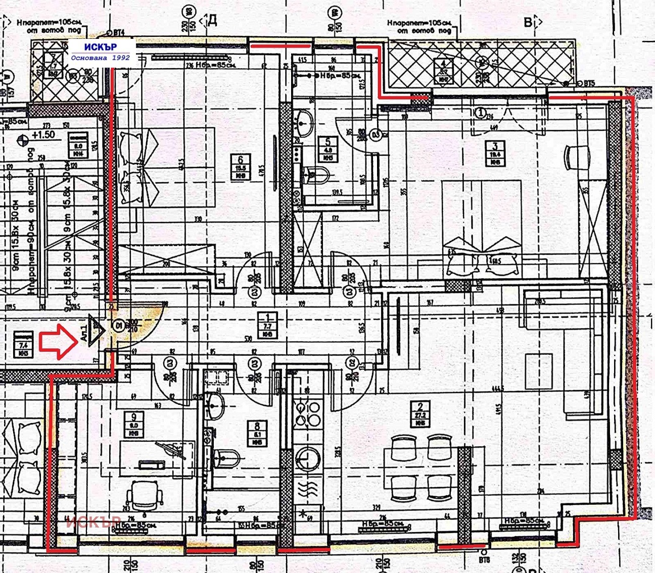 Продава 4-СТАЕН, гр. София, Овча купел, снимка 3 - Апартаменти - 54065829
