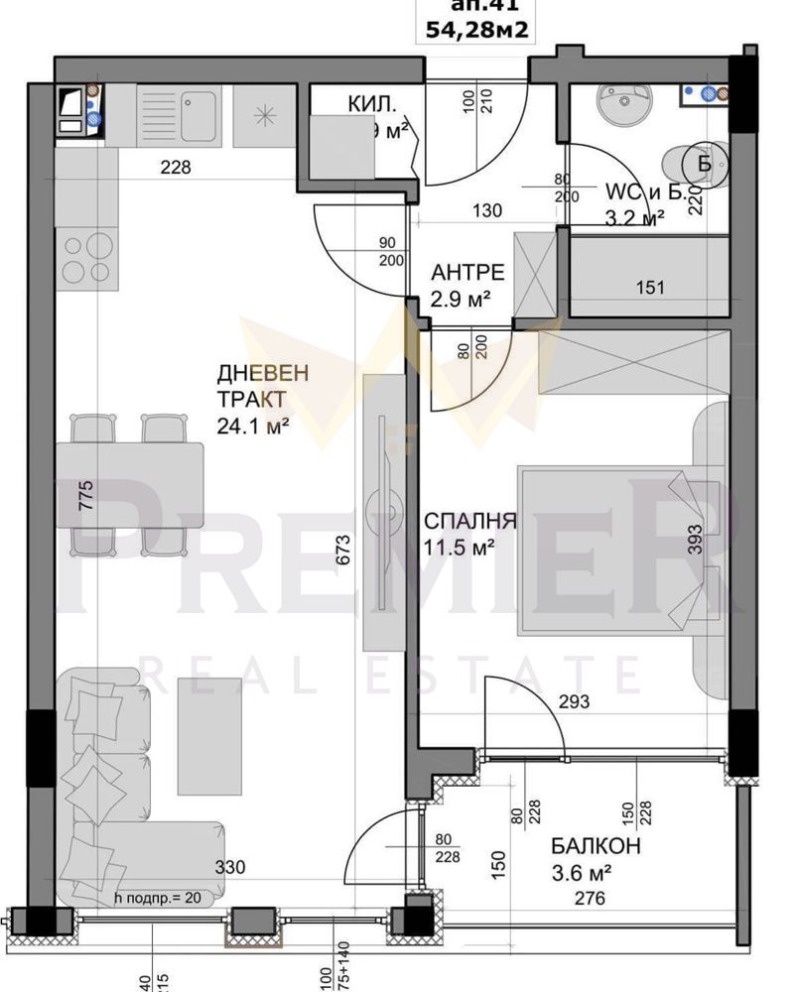 In vendita  1 camera da letto Varna , Vladislav Varnenchik 1 , 63 mq | 44261375 - Immagine [3]