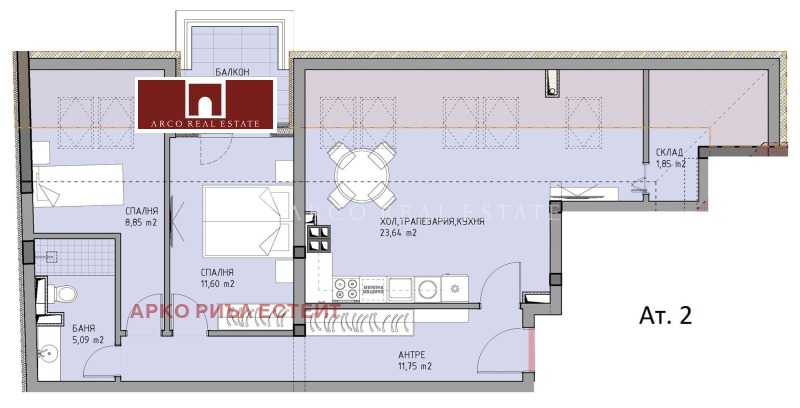 Продава 3-СТАЕН, гр. София, Модерно предградие, снимка 3 - Aпартаменти - 47967857