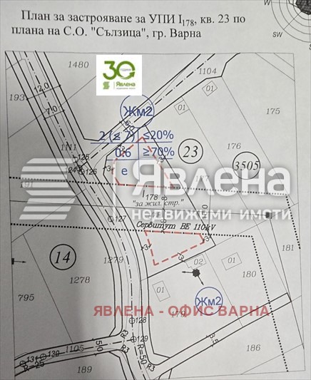 Продава ПАРЦЕЛ, гр. Варна, м-т Сълзица