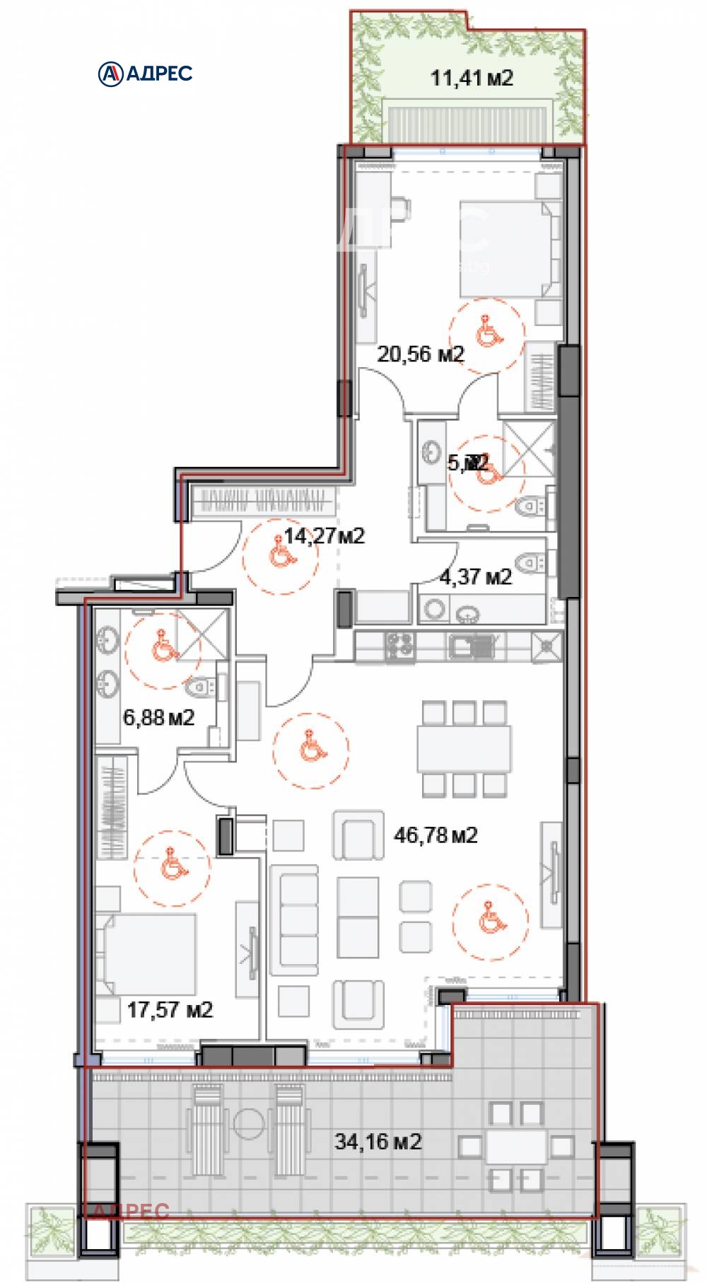 Продава 3-СТАЕН, гр. Варна, к.к. Слънчев ден, снимка 3 - Апартаменти - 54116904