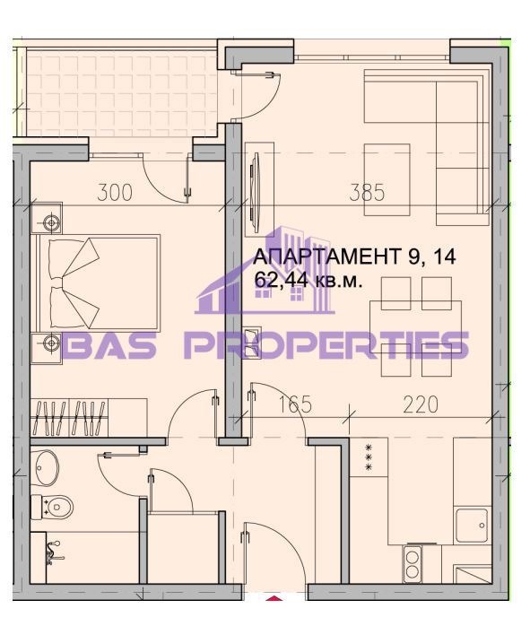 Продава 2-СТАЕН, гр. София, Модерно предградие, снимка 1 - Aпартаменти - 48233106