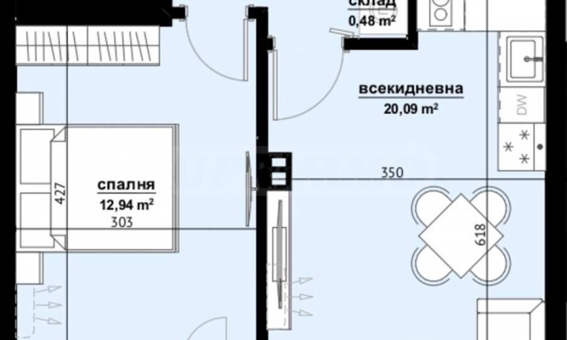 Til salg  1 soveværelse Burgas , Izgrev , 59 kvm | 47320409 - billede [2]