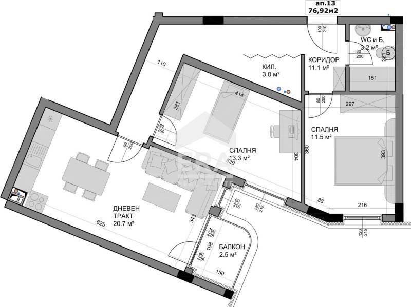 In vendita  2 camere da letto Varna , Vladislav Varnenchik 1 , 89 mq | 65348539 - Immagine [9]