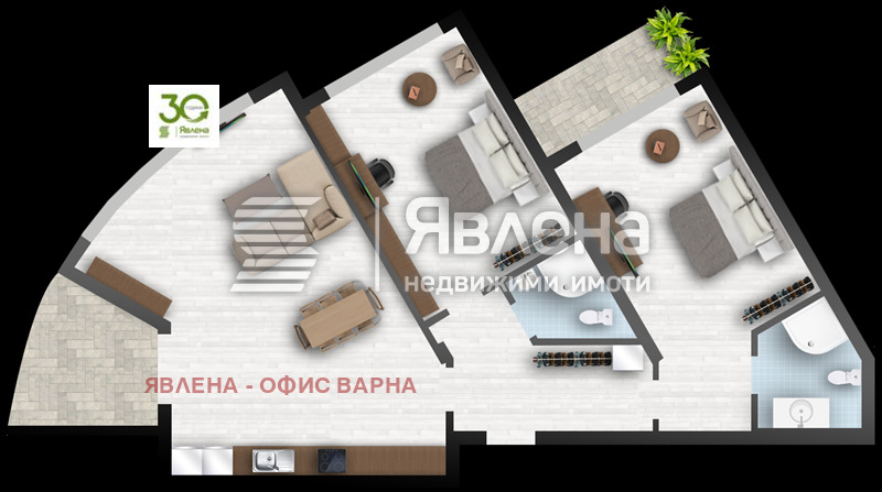 Продава 3-СТАЕН, гр. Варна, к.к. Св.Св. Константин и Елена, снимка 3 - Апартаменти - 53472208