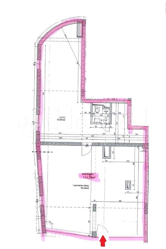 Satılık  Mağaza Sofia , m-t Detski grad , 126 metrekare | 30698425 - görüntü [2]